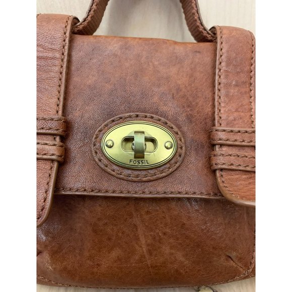 Fossil Bags Vintage Fossil Leather Mini Messenger Bag Purse Poshmark